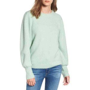 Mint Green Treasure & Bond Puff Sleeve Sweater Size Medium